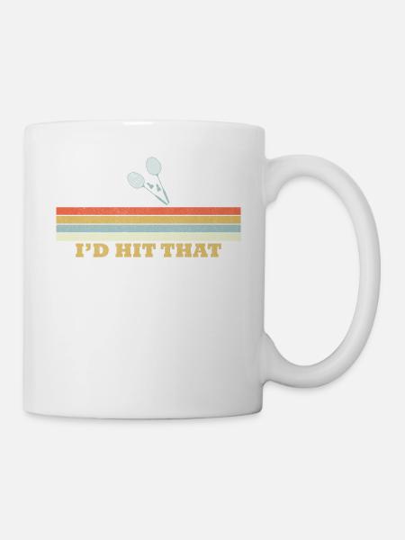 Shuttlecock-Hit - Tasse - Weiß