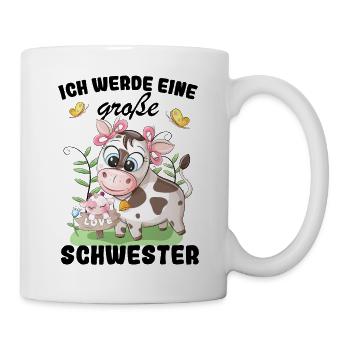 Ich Werde Eine Große Schwester 2023 - Tasse - Weiß - Rechts