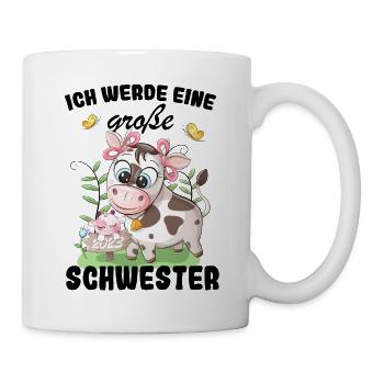 Ich Werde Eine Große Schwester 2023 - Tasse - Weiß - Rechts