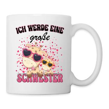 Ich Werde Eine Große Schwester 2023 - Tasse - Weiß - Rechts