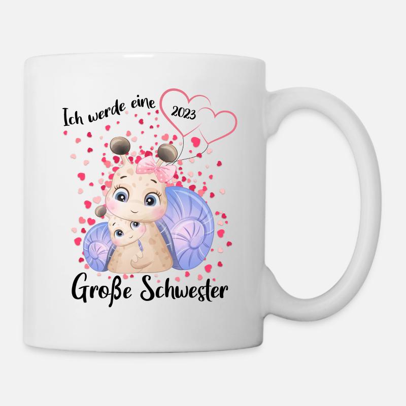 Ich Werde Eine Große Schwester 2023 - Tasse - Weiß