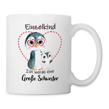 Ich Werde Eine Große Schwester 2023 - Tasse - Weiß - Rechts