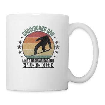 Papa snowboard - Mug blanc - blanc - Droite