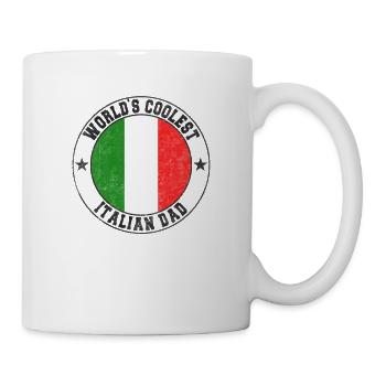 World s coolest italian dad - Tasse - Weiß - Rechts