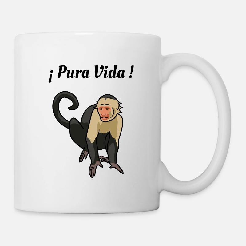 Pura Vida - Singe - Mug blanc - blanc
