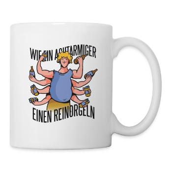 Wie ein achtarmiger einen Reinorgeln mit Gerhardt - Tasse - Weiß - Rechts