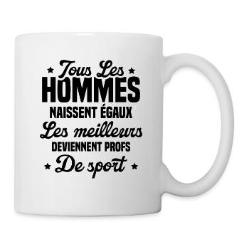 Les meilleurs hommes deviennent profs de sport - Mug blanc - blanc - Droite