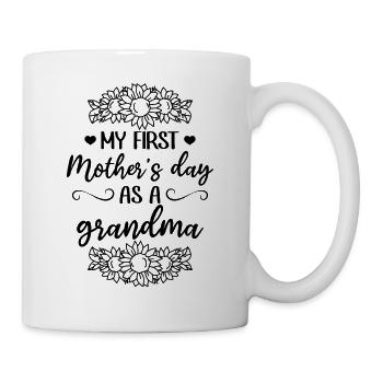 Fête des mères Grand-mère Ma première fête des mères en tant que grand-mère - Mug blanc - blanc - Droite