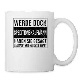 Spediteur Geburtstag Arbeit witzige - Tasse - Weiß - Rechts
