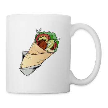 Yufka vendeur kebab kebab viande comme toujours? - Mug blanc - blanc - Droite