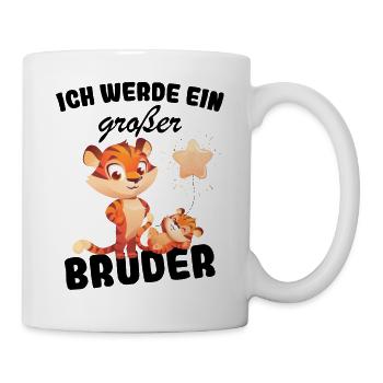 Ich Werde Großer Bruder 2023 Nachwuchs Verkünden - Tasse - Weiß - Rechts