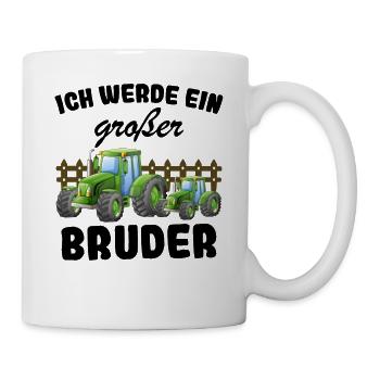 Ich Werde Großer Bruder 2023 Nachwuchs Verkünden - Tasse - Weiß - Rechts