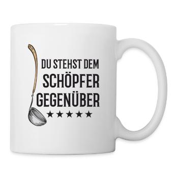 Lustiger Koch Spruch Köche Chefkoch Hobbykoch - Tasse - Weiß - Rechts