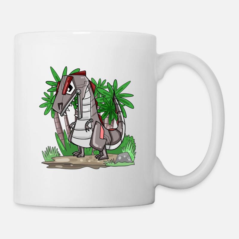 Dinosaurier Roboter - Tasse - Weiß