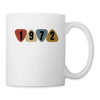 Born 1972 guitarist guitar pick - Mug - white - Right