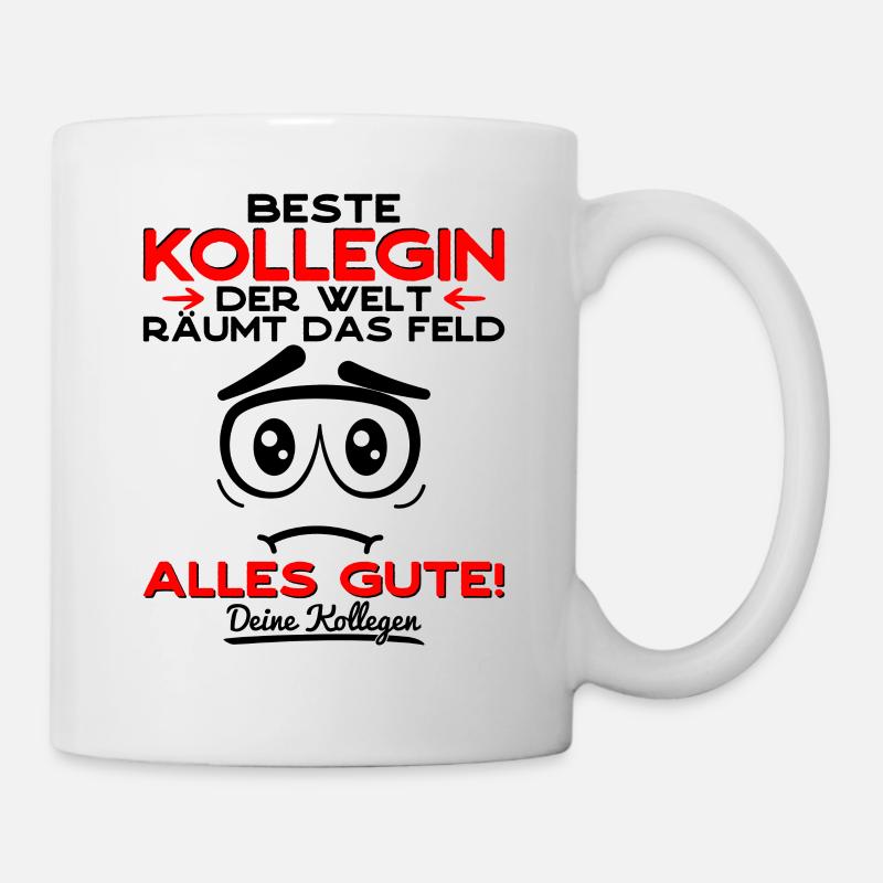 Abschied Kollegin Abschiedsgeschenk Jobwechsel - Tasse - Weiß