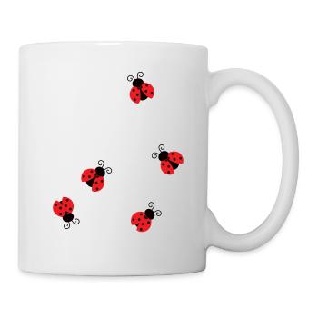Marienkäfer - Tasse - Weiß - Rechts