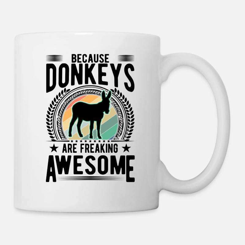Because Donkeys are freaking awesome Donkey - Mug - white