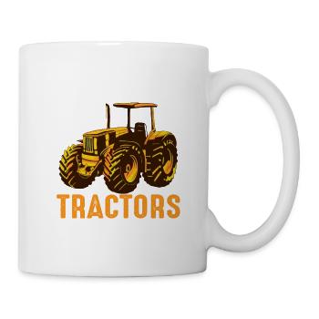 I Still Play With Tractors Animal Farming Farm Cat - Tasse - Weiß - Rechts