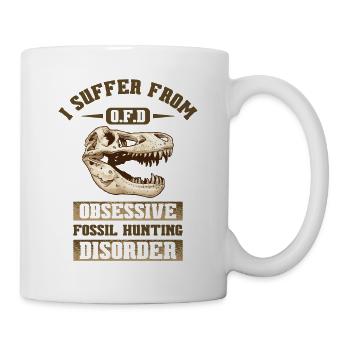 Fossilienjagd Dinosaurier Paläontologe Fossilien - Tasse - Weiß - Rechts
