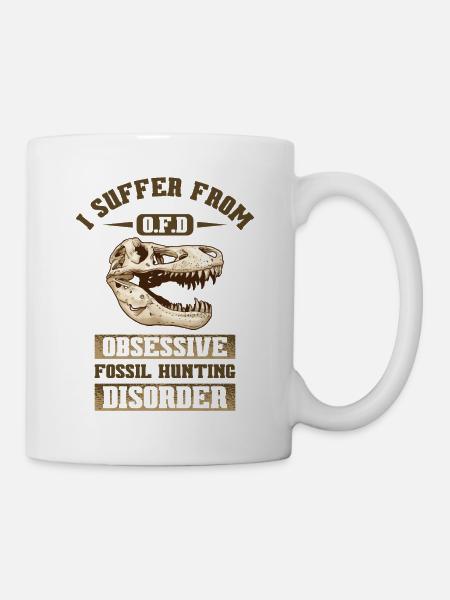 Fossilienjagd Dinosaurier Paläontologe Fossilien - Tasse - Weiß