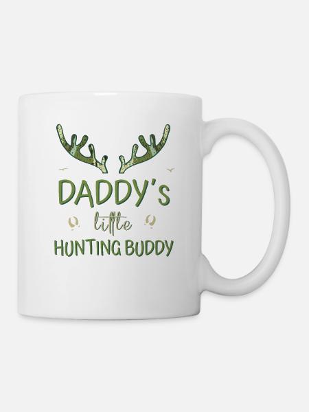 Hunter Son - Daddy's Little Hunting Buddy Troddler - Tasse - Weiß