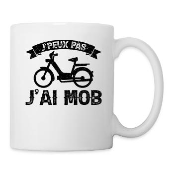 Je Peux Pas J'ai Mob Mobylette Cadeau 103 - Mug blanc - blanc - Droite