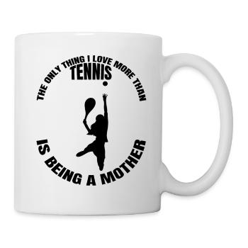 Tennis Mom Tennis lover Mama Tennis player - Mug - white - Right