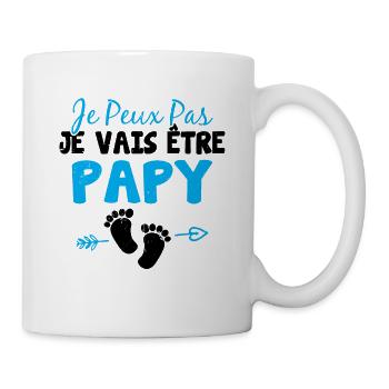 Je peux pas je vais être papy Cadeau Grand-père - Mug blanc - blanc - Droite