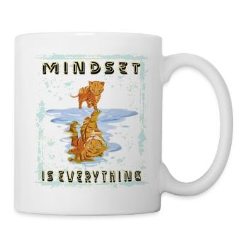 Motivation Mindset Baby Tiger - Mug - white - Right
