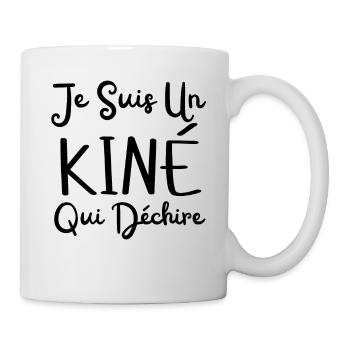 Je suis un kiné qui déchire - Mug blanc - blanc - Droite