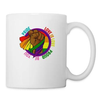 LGBTQ Gay Lesbienne Gay Pride Ally Be You Love - Mug blanc - blanc - Droite