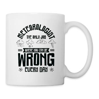 Meteorology Meteorologist Weatherman Forecasting - Mug - white - Right