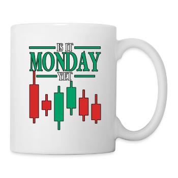 Est-ce lundi encore Blockchain Crypto Trading - Mug blanc - blanc - Droite