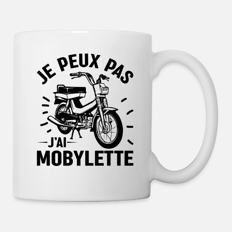 J'peux Pas J'ai Mobylette - Mug blanc - blanc