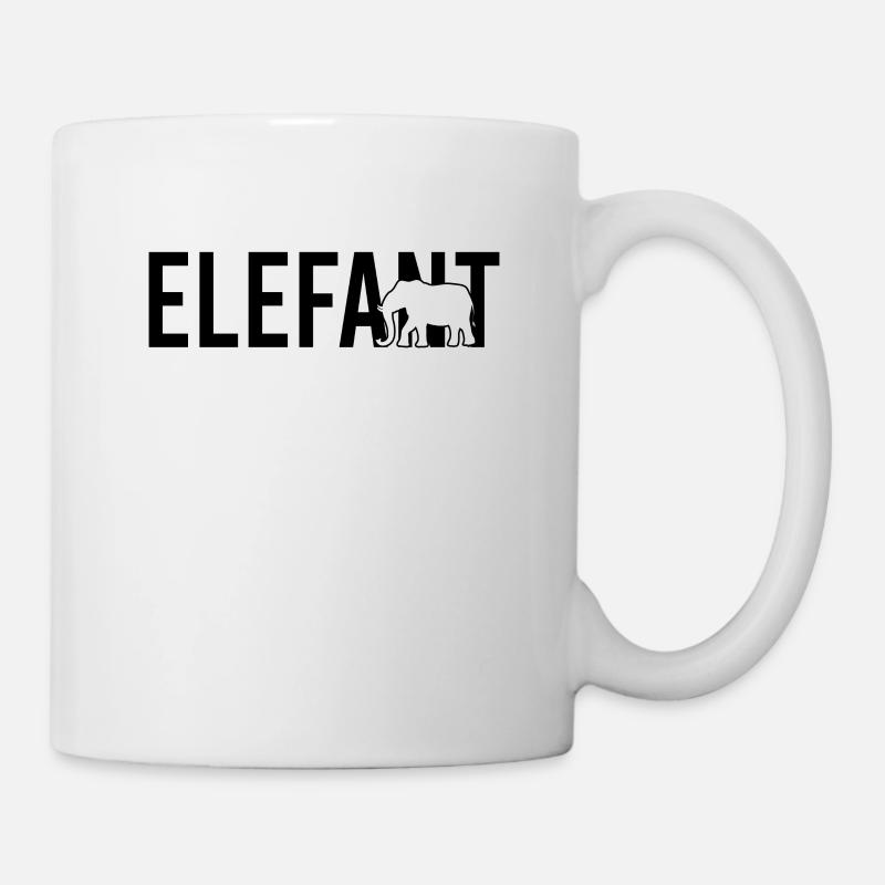 Elefant - Tasse - Weiß