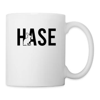 Hase - Tasse - Weiß - Rechts