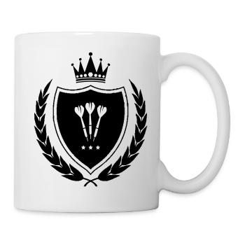 Wappen Dart - Tasse - Weiß - Rechts