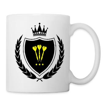 Wappen Dart - Tasse - Weiß - Rechts