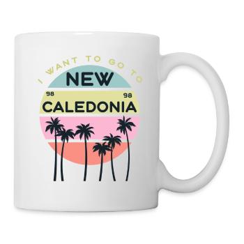 Ich möchte nach Neukaledonien - Tasse - Weiß - Rechts