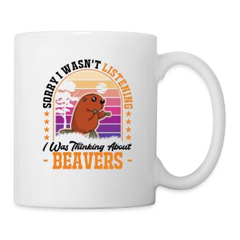 Cadeau Castor - Mug blanc - blanc - Droite