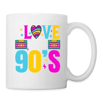 J’adore le costume classique des années 90 - Mug blanc - blanc - Droite