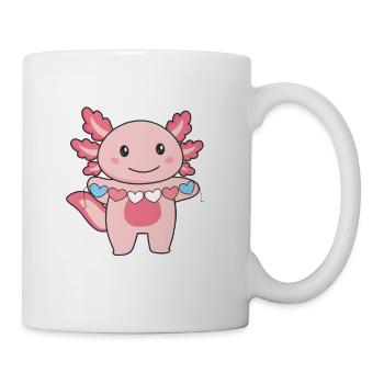 Transgender Flag Transgender Pride LGBTQ Axolotl - Tasse - Weiß - Rechts