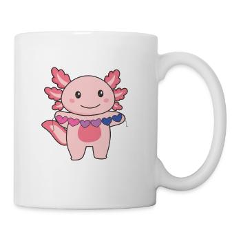 Bi Flag Non Bi Pride LGBTQ Axolotl - Mug blanc - blanc - Droite