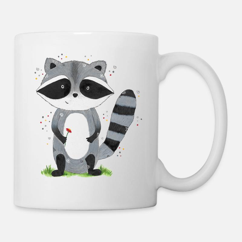 Waschbär Emil - Tasse - Weiß
