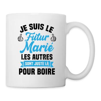 Je suis le futur marié humour cadeau futur marié - Mug blanc - blanc - Droite