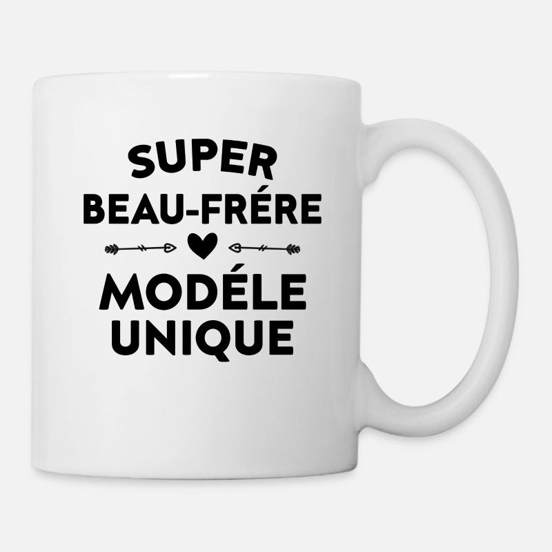Super beau-frére modéle unique cadeau beau-frére - Mug blanc - blanc