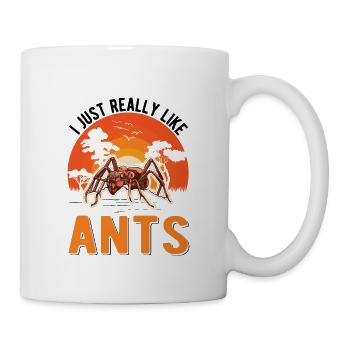 J’aime vraiment Ants Anthill Ant - Mug blanc - blanc - Droite
