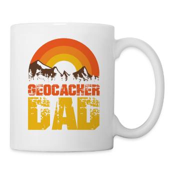 Geocaching-cache-jagd, The Funny Geocacher - Mug - white - Right
