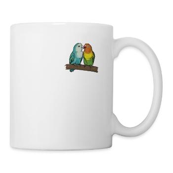 Rosenköpfchen I Unzertrennliche Motiv für - Tasse - Weiß - Rechts